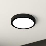 LED-Deckenlampe Fueva 5 IP44 3000K schwarz Ø21cm