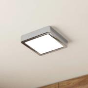 LED-Deckenlampe Fueva 5 IP44 3000K chrom 16x16cm