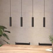 LED-Pendellampe Almudaina, schwarz, Länge 84 cm, 4-flg.,