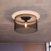 Deckenleuchte Kilnsdale, Ø 38 cm, schwarz/braun, Stahl