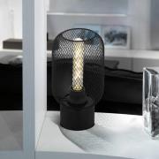 Tischleuchte Wrington, Höhe 28,5 cm, schwarz, Stahl