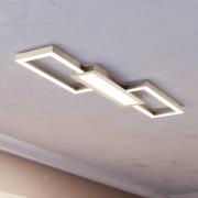 LED-Deckenlampe Monirote, nickel matt, Länge 78 cm, Alu, CCT