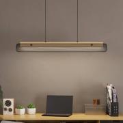 EGLO connect LED-Hängeleuchte Kokomo-Z, schwarz, Holz, Stahl