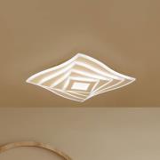 LED-Deckenlampe HERO, sand, 40x40 cm, Fernbedienung, CCT dim