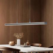 LED-Hängelampe Valeno, grau, Länge 115 cm, CCT, Touchdimmer