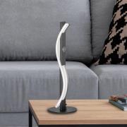 LED-Tischleuchte BRIDGE, schwarz, Höhe 41 cm, Metall, Dimmer