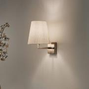 Wandleuchte Profil, gold/creme, Metall/Stoff, Höhe 30 cm