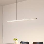 Lucande LED-Hängelampe Solvar, 117cm, silber, CCT, dimmbar