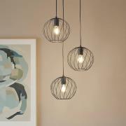 Lindby Hängeleuchte Danika, rund, Ø 50 cm, schwarz, Metall