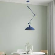 Hängeleuchte Melos, blau, Ø 36 cm, Metall