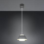 Hängeleuchte Tilos, anthrazit, Ø 23 cm, Metall/Glas, E27