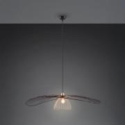 Hängeleuchte Lauris, schwarz matt, Ø 100 cm, Metall, E27