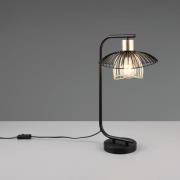 Tischleuchte Lauris, schwarz matt, Höhe 44 cm, Metall, E27