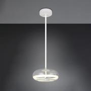 LED-Hängelampe Tarsia, weiß matt, Ø 40 cm, Glas