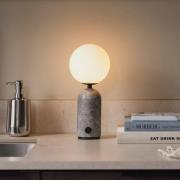 Globen Lighting Akku-Tischleuchte Torrano, Marmor grau