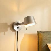 Lucande Wandleuchte Silka, 14 cm, nickel, flexibel, Stecker