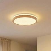 Lindby LED-Deckenlampe Emiva, Ø 49 cm, CCT, Holz