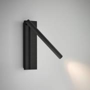 Bover LED-Wandleuchte Arid A/02 schwarz, Alu, 2.700 K