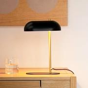 Dyberg Larsen Tischleuchte Mini Arch, schwarz/messing, 32 cm