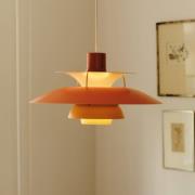 Louis Poulsen PH 5, Designer-Pendellampe orange