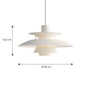 Louis Poulsen PH 5 Mini Pendel monochrom weiß