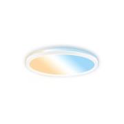 LED-Deckenleuchte Tava A, CCT, Ø 29 cm, weiß, Fernbedienung