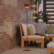 Solar-LED-Terrassenlampe Roccanova-L orangefarben Höhe 120cm