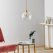 EBB & FLOW Rowan Pendellampe Klarglas, gold Ø 22cm