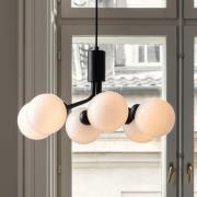 Nuura Pendelleuchte Apiales 6, Ø 50 cm, schwarz/opal
