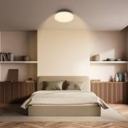 LED-Deckenleuchte Nikan, anthrazit, Ø 28,5 cm, 3.000 K