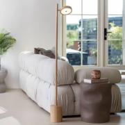 GOOD & MOJO LED-Stehlampe Okinawa, 1-flg. natur, 146cm, Holz