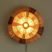 GOOD & MOJO Wandlampe Serengeti, Ø45cm, braun, Jute, Stecker