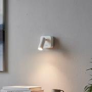 Ideal Lux LED-Wandstrahler Bean, weiß, Breite 7 cm, Metall