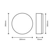 Philips Moire LED-Deckenlampe rund 4.000 K weiß