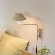 LED-Wandleuchte COVER, sandfarben, Ausladung 30 cm, Metall