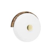 LED-Wandleuchte Trip, braun/weiß, Marmor, Glas, 2.700 K