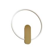 LED-Wandlampe Zaklin, goldfarben, Höhe 45 cm, Metall