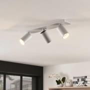 Arcchio Strahler Brinja, 2er-Set, weiß, eckig, 3-flg., GU10