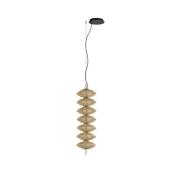 Bover LED-Pendelleuchte Yuyun S/7L, dimmbar 0-10V, beige
