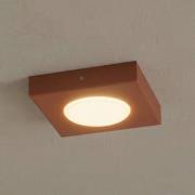 Deckenleuchte Hero, rot, 12 x 12 cm, Metall, GX53