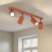 Deckenstrahler Zoom, 4-flammig, rot, Stahl, GU10