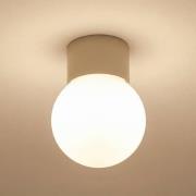 Deckenleuchte Hotel Mood 1, grau-beige, Metall, Glas, G9