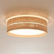 Deckenleuchte Calma, beige, Bast, Ø 60 cm, E27