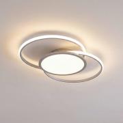 Lucande LED-Deckenlampe Senne, CCT, silber, Metall