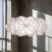 Pendellampe C'EST LA VIE, weiß/Kabel transparent, Ø 53 cm