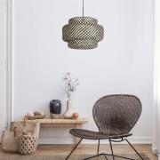 Hängelampe Sparkled Light 4478ZW, Bambusgeflecht, Ø 53 cm