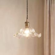 Lindby Pendelleuchte Ludowika, transparent, Glas, Ø25cm, E27