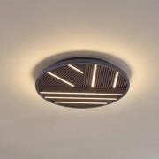 Lucande LED-Deckenlampe Orven, Holz, Ø 50 cm, dimmbar