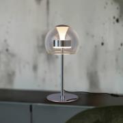 LED-Tischlampe Flynt, Höhe 35 cm, chromfarben, Metall, CCT