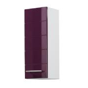 Hängeschrank 25 Rimini von Held Möbel Aubergine Hgl / Weiss